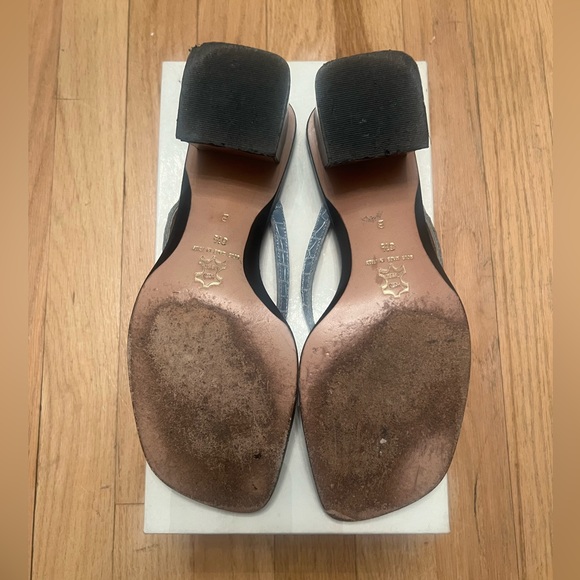 Mauri Donna Alligator Blue Sandals with heel - Picture 5 of 6